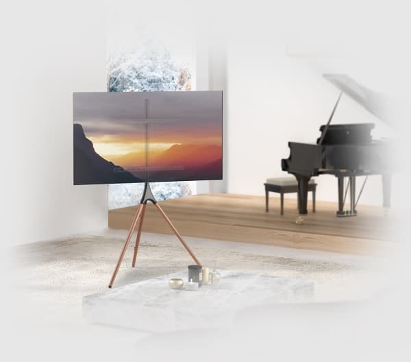 myWall HT 22, 81,3 cm (32"), 190,5 cm (75"), 200 x 200 mm, 600 x 400 mm, Metall, Trä, Svart, Valnöt