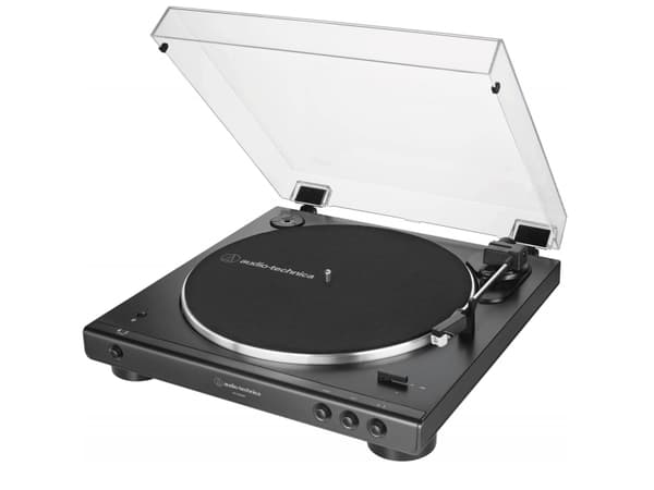 Audio-Technica AT-LP60XBT, Remdriven skivtallrik, Helautomatisk, Svart, Gjuten aluminium, 33 1/3,45 RPM, 33 1/3,45 RPM