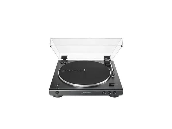Audio-Technica AT-LP60XBT, Remdriven skivtallrik, Helautomatisk, Svart, Gjuten aluminium, 33 1/3,45 RPM, 33 1/3,45 RPM