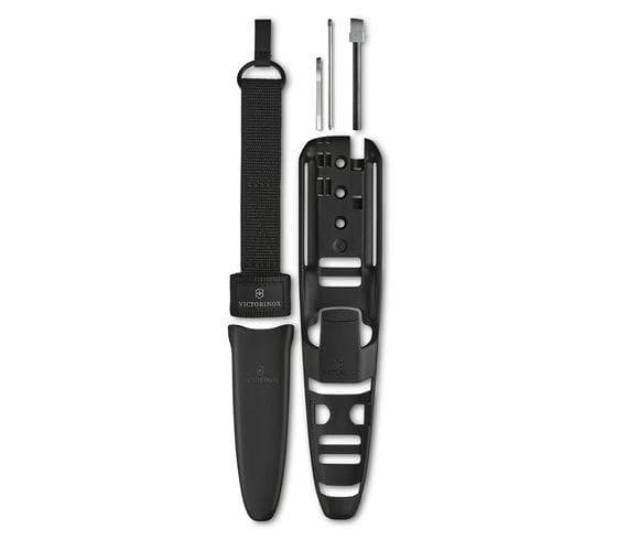 Victorinox Venture Pro, Single/enkelt, Militærkniv, Drop punkt, Stål, Termoplastisk elastomer (TPE), Sort