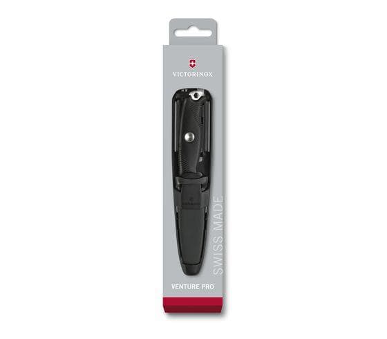 Victorinox Venture Pro, Single/enkelt, Militærkniv, Drop punkt, Stål, Termoplastisk elastomer (TPE), Sort