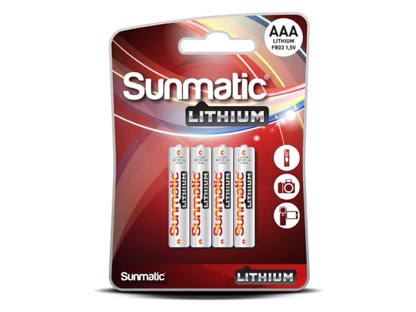 Sunmatic litium bat. aaa 1,5 V