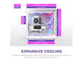 Miniatyrbild 2 av 5: NZXT H9 Flow, Midi Tower, PC, Hvid, ATX, EATX, micro ATX, Mini-ITX, Maske, SGCC, Hærdet glas, Spil