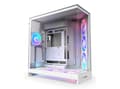 Miniatyrbild 1 av 5: NZXT H9 Flow, Midi Tower, PC, Hvid, ATX, EATX, micro ATX, Mini-ITX, Maske, SGCC, Hærdet glas, Spil