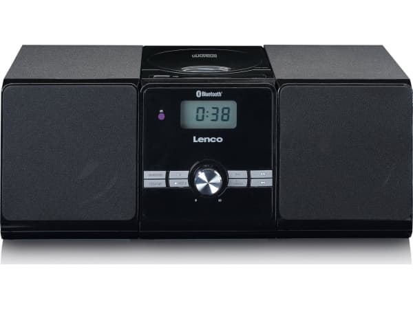 Lenco MC-030BK, Hjemmelydanlegg (mikro), Sort, 1 disker, Topp, 10 W, FM Sort