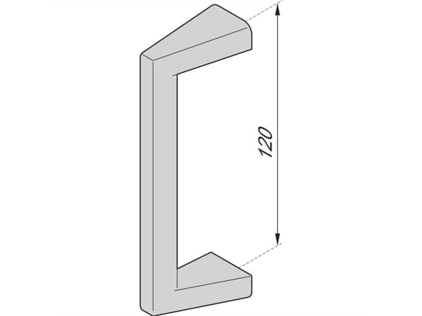 nVent SCHROFF 24566010 Håndtagsgreb Sølv (metallic) 2 stk