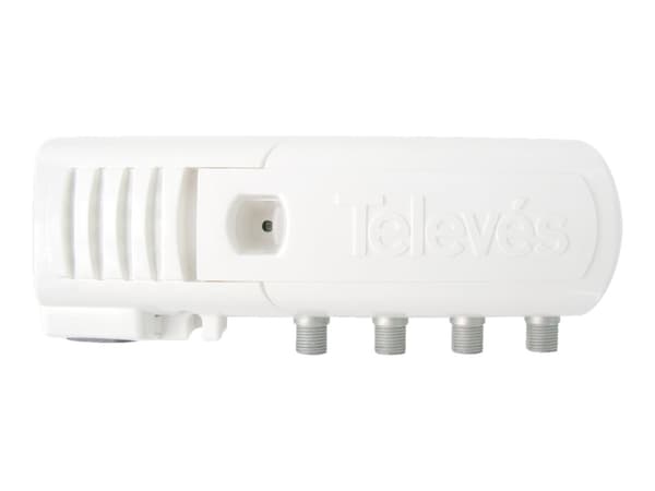 Hjemmeforsterker med F-type kontakter 3 utganger (2+Tv) Vhf/Uhf Lte700 Ready 552220 Televes