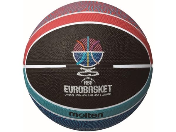 Basketball ball training MOLTEN B7G2000-E5Z FIBA rubber size 7 Eurobasket 2025