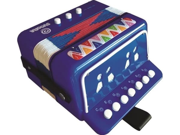 Svoora Trekkspill - Blå - 7 tangenter (14 toner) ( SV10298 )
