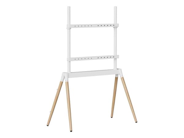 GEMBIRD Gulvstativ for TV 55-86 tommer hvit/tre