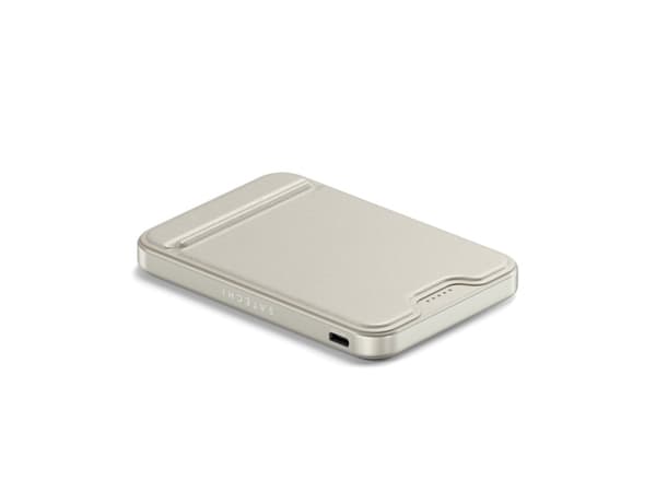 Satechi Qi2 5K Magnetic Power Bank with Stand - Sand