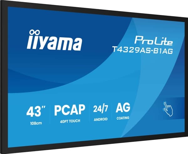 IIYAMA 108cm (42.5") T4329AS-B1AG 16:9 M-Touch 2xHDMI+UBS-C
