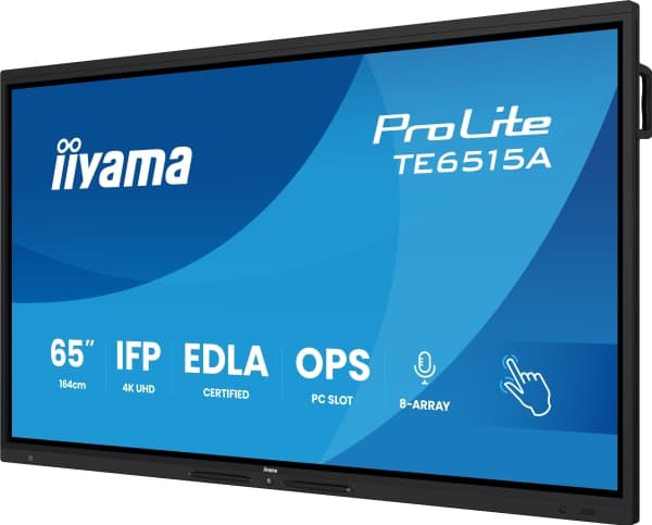 IIYAMA 163.9cm(65") TE6515A-B1AG 16:9 M-Touch 2xHDMI+2xUSB-C (toimitus)