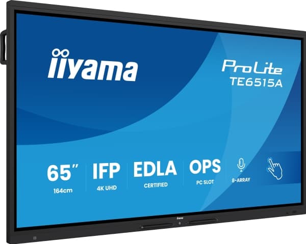 IIYAMA 163.9cm(65") TE6515A-B1AG 16:9 M-Touch 2xHDMI+2xUSB-C (toimitus)