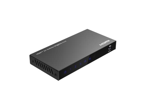 8K@60Hz HDMI Switch 5x1, HDCP 2.3, w/ Remote control
