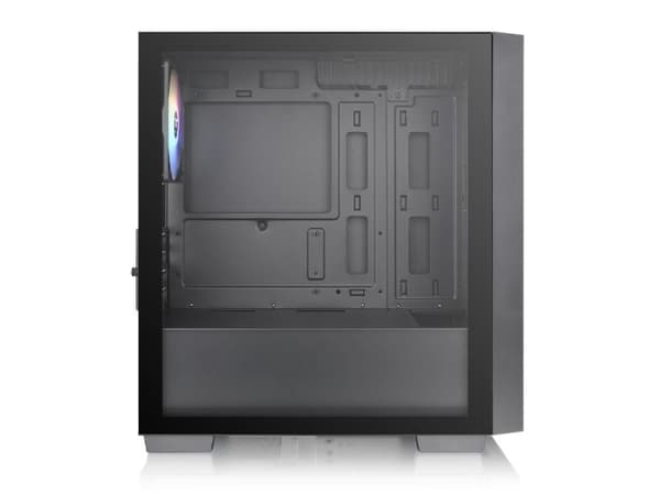 Thermaltake Versa H16 TG ARGB, Micro Tower, PC, Svart, micro ATX, Mini-ITX, SPCC, Härdat glas, Multi