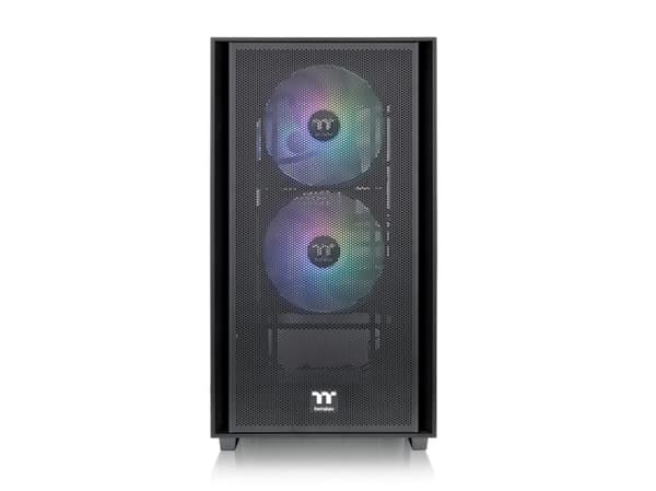 Thermaltake Versa H16 TG ARGB, Micro Tower, PC, Svart, micro ATX, Mini-ITX, SPCC, Härdat glas, Multi