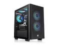 Miniatyrbild 1 av 5: Thermaltake Versa H16 TG ARGB, Micro Tower, PC, Svart, micro ATX, Mini-ITX, SPCC, Härdat glas, Multi