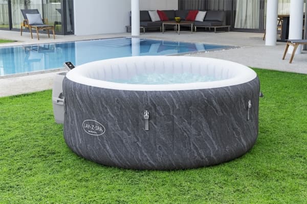 Bestway Lay-Z-Spa 60175, 669 l, 4 personer, Rund, Bubbel-/jetstrålemassage, Grå, Vit, 40 ° C