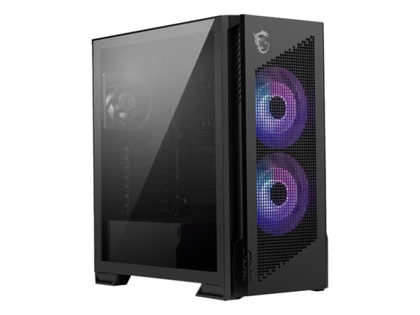 MSI MPG VELOX 300R AIRFLOW PZ, Midi Tower, PC, Svart, ATX, EATX, micro ATX, Mini-ITX, Spela, 16,5 cm Svart