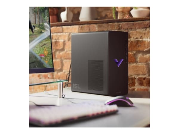 Victus 15L by HP TG02-0036no - Tower gaming - Ryzen 5 5500 / inntil 4.2 GHz - RAM 16 GB - SSD 512 GB - NVMe - GF RTX 3050 - IEEE 802.11ax (Wi-Fi 6),