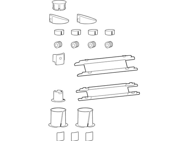 Ergotron LX Pro - Reservedelsett for desk arms - hvit