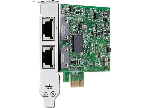HPE 332T - Nätverksadapter - PCIe 2.0 låg profil - Gigabit Ethernet x 2 - för ProLiant DL360 Gen10, DL388p Gen8