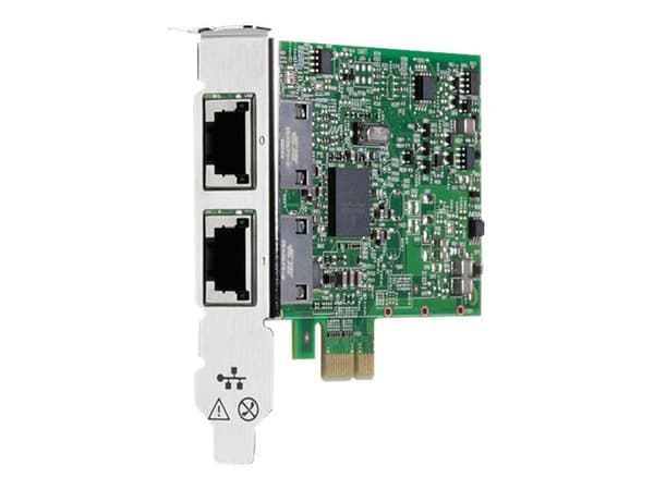 HPE 332T - Nätverksadapter - PCIe 2.0 låg profil - Gigabit Ethernet x 2 - för ProLiant DL360 Gen10, DL388p Gen8