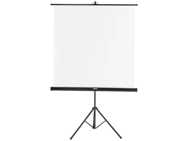 PROJEKTORDUK PÅ STATIV 125X125 CM 2IN1 HVIT Hvit