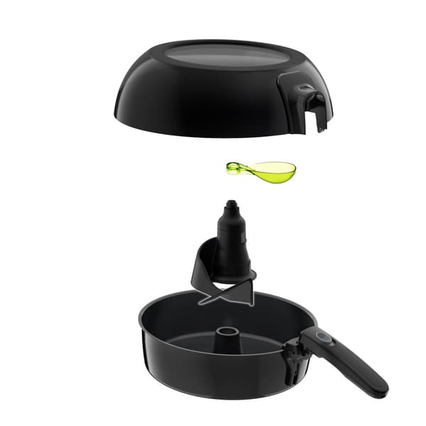 Tefal ActiFry Extra FZ7228 Single Fristående 1500 W Varmluftsfritös Svart