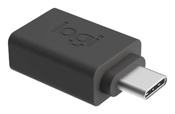 Logitech 956-000005 kabelomvandlare (hane/hona) USB C USB A grafit