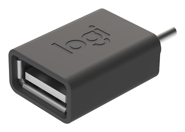 Logitech 956-000005 kabelomvandlare (hane/hona) USB C USB A grafit