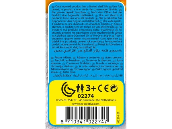 SES Creative Slime battle refill - Neon orange 750ml, Påfyll, 750 ml, 5 år, 1 stykker, Oransje