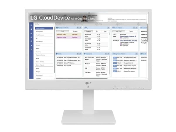 LG 24CR671N-2P, 60,5 cm (23,8"), Full HD, Intel® Pentium®, 8 Gt, 256 Gt, Valkoinen