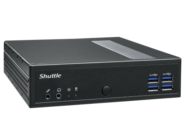 Shuttle DL3000EP XPC Slim System, Intel N100, 8GB RAM, 128GB SSD M.2, 2.5Gbit x2, tuulettimeton, W10 IoT