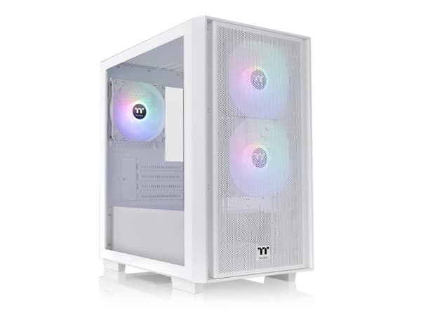 Thermaltake Versa H16 TG ARGB, Micro Tower, PC, Vit, micro ATX, Mini-ITX, SPCC, 17,5 cm