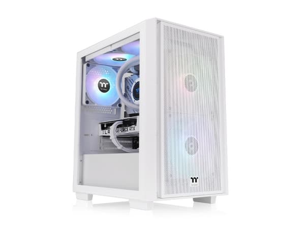 Thermaltake Versa H16 TG ARGB, Micro Tower, PC, Vit, micro ATX, Mini-ITX, SPCC, 17,5 cm Vit
