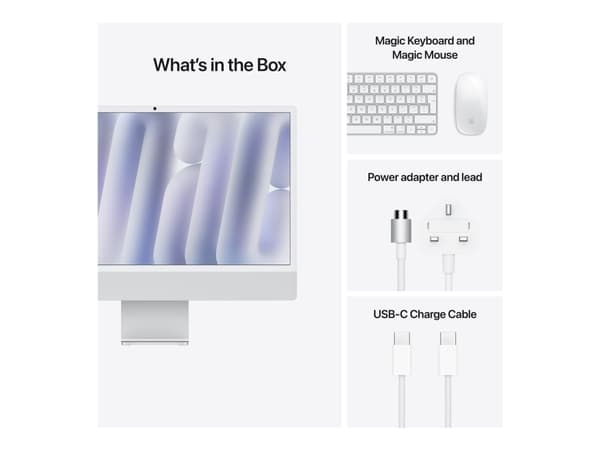 Apple iMac with 4.5K Retina display - Alt-i-ett M4 inntil - RAM 16 GB - SSD 256 GB - Apple M4 8-core - IEEE 802.11ax (Wi-Fi 6E), Bluetooth 5.3 - macO