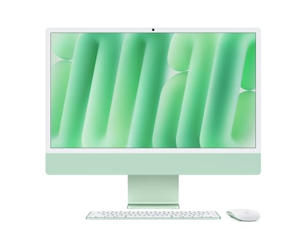 Apple iMac 24-inch with Retina 4.5K display: M4 chip with 10-core CPU and 10-core GPU, 24GB, 512GB SSD - Green, 59.7 cm (23.5"), 4.5K Ultra HD, Apple Vihreä