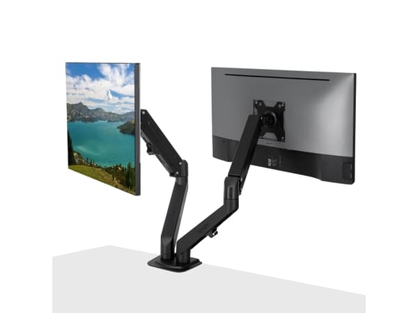 Lindy Dual Mount Desktop kaasujousivarsi - Musta (40708)