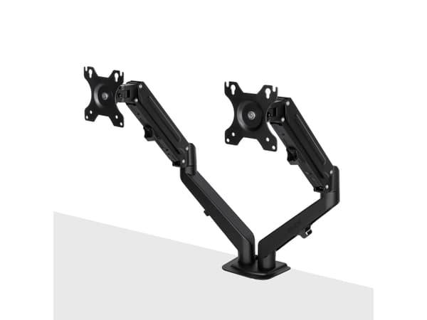 Lindy Dual Mount Desktop kaasujousivarsi - Musta (40708)