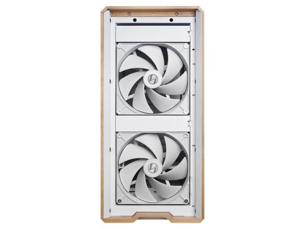 Lian Li Lancool LAN217W, Midi Tower, PC, Vit, Trä, ATX, EATX, SSI EEB, Stål, Härdat glas, Trä, 18 cm