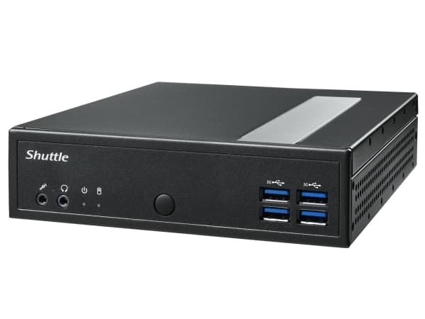 Shuttle DL3000XA XPC Slim System DL3000XA, Intel N100, 8 GB RAM, 128 GB SSD M.2 NVMe, 2,5 GBit LAN x2 Sort