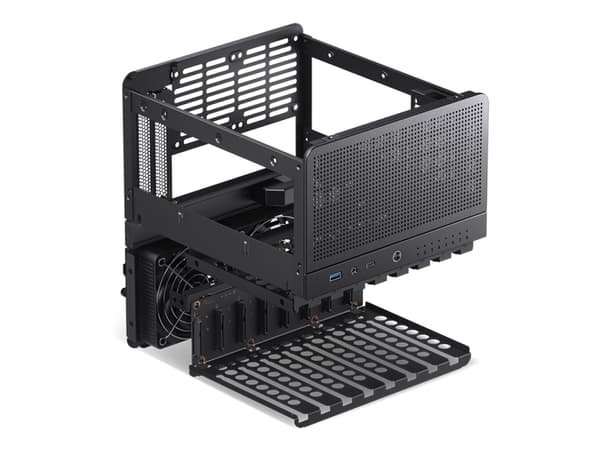 Jonsbo N3, Mini Tower, PC, Svart, ITX, Gjuten aluminium, Stål, 13 cm