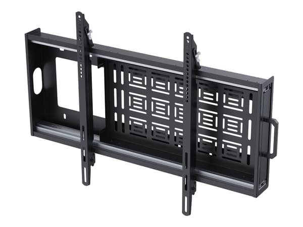 Vision VFM-W8X6S - Monteringssett (veggmontering) - heavy-duty, tiltable - for flat panel / mini PC - kaldvalset stål - svart - skjermstørrelse: 47"-