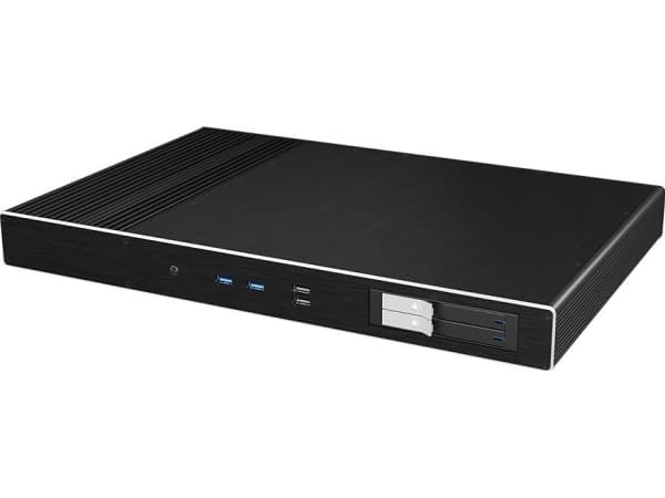 Akasa Galileo TU2 Plus MKII, Mini-ITX-chassi - svart