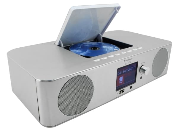 Soundmaster ICD2060SI, Internet, DAB+, FM, UKW, 15 W, MP3, 7,11 cm (2.8"), Sort, Metallic