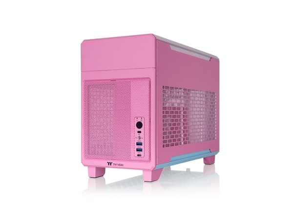 Thermaltake TR100, minitorn, PC, rosa, Mini-ITX, SPCC, stål, 6,8 cm