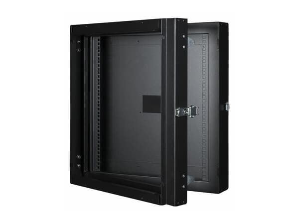 Lanview by Logon - Rack cabinet double section - svart, RAL 9005 - 12U - 19"