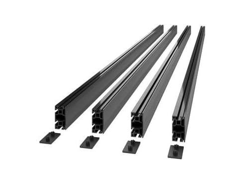 APC NetShelter - Profilram med ändlock - 2536 mm - takmonterad, rackmonterad - svart (förpackning om 4)